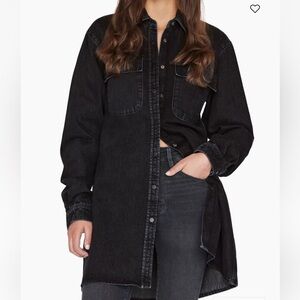 Frame Denim Shirt Dress Size‎ Small Snap Button